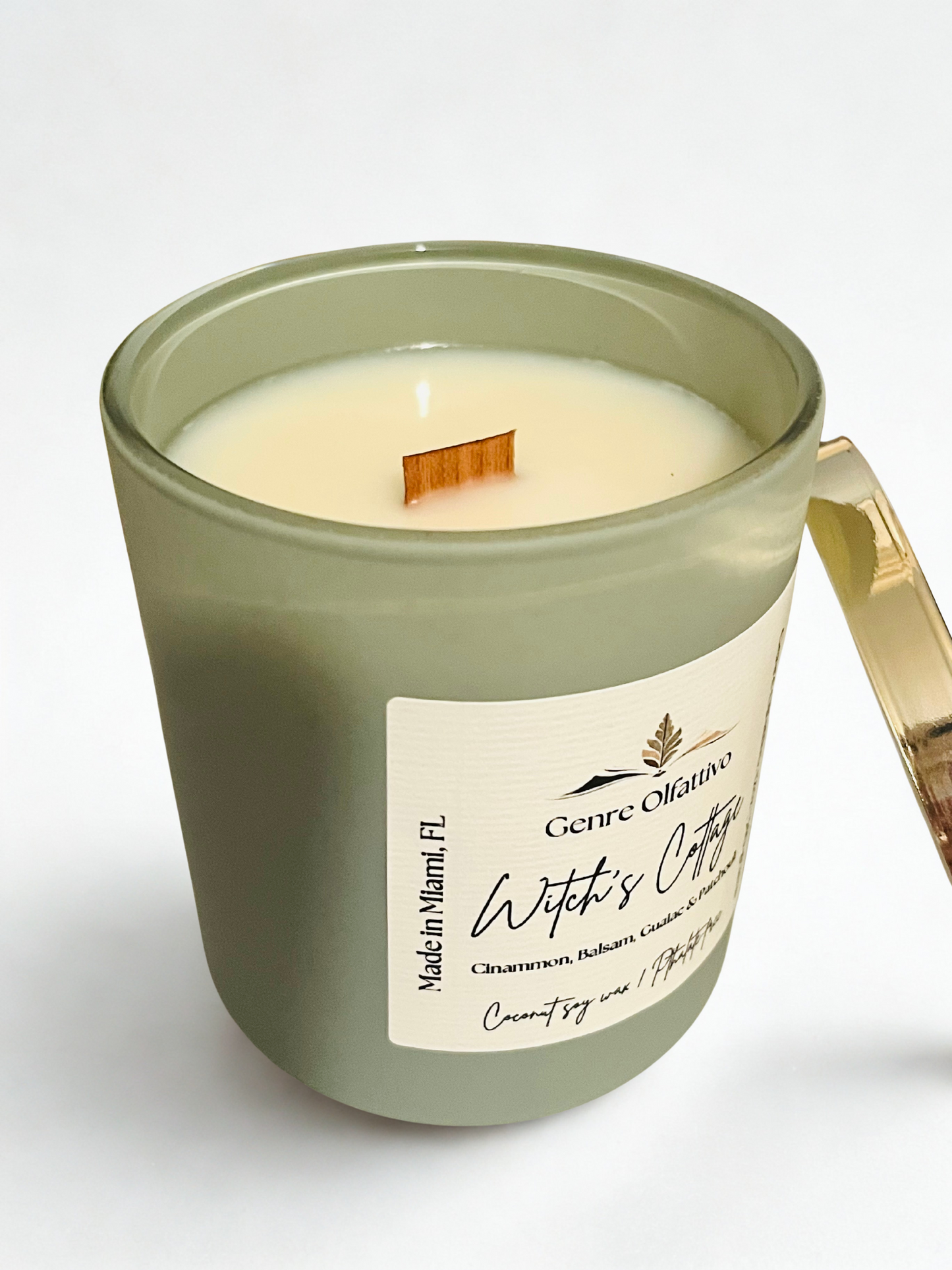 Witch’s Cottage 12oz Sage Jar: Cinammon, Guaiac, Balsam & Patchouli