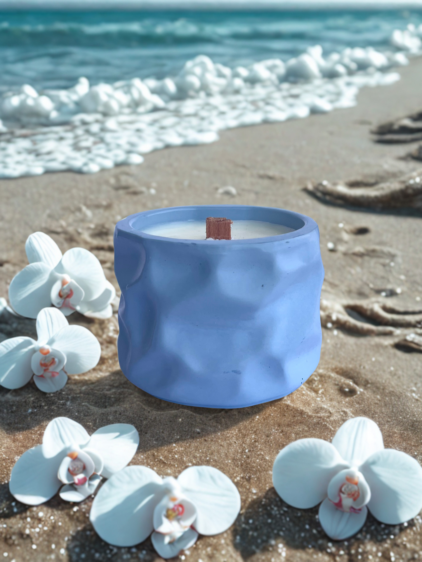 Seasalt & Orchid Stone Candle