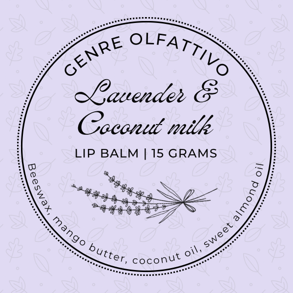 All Natural Lip Balm Lavender & Coconut Milk