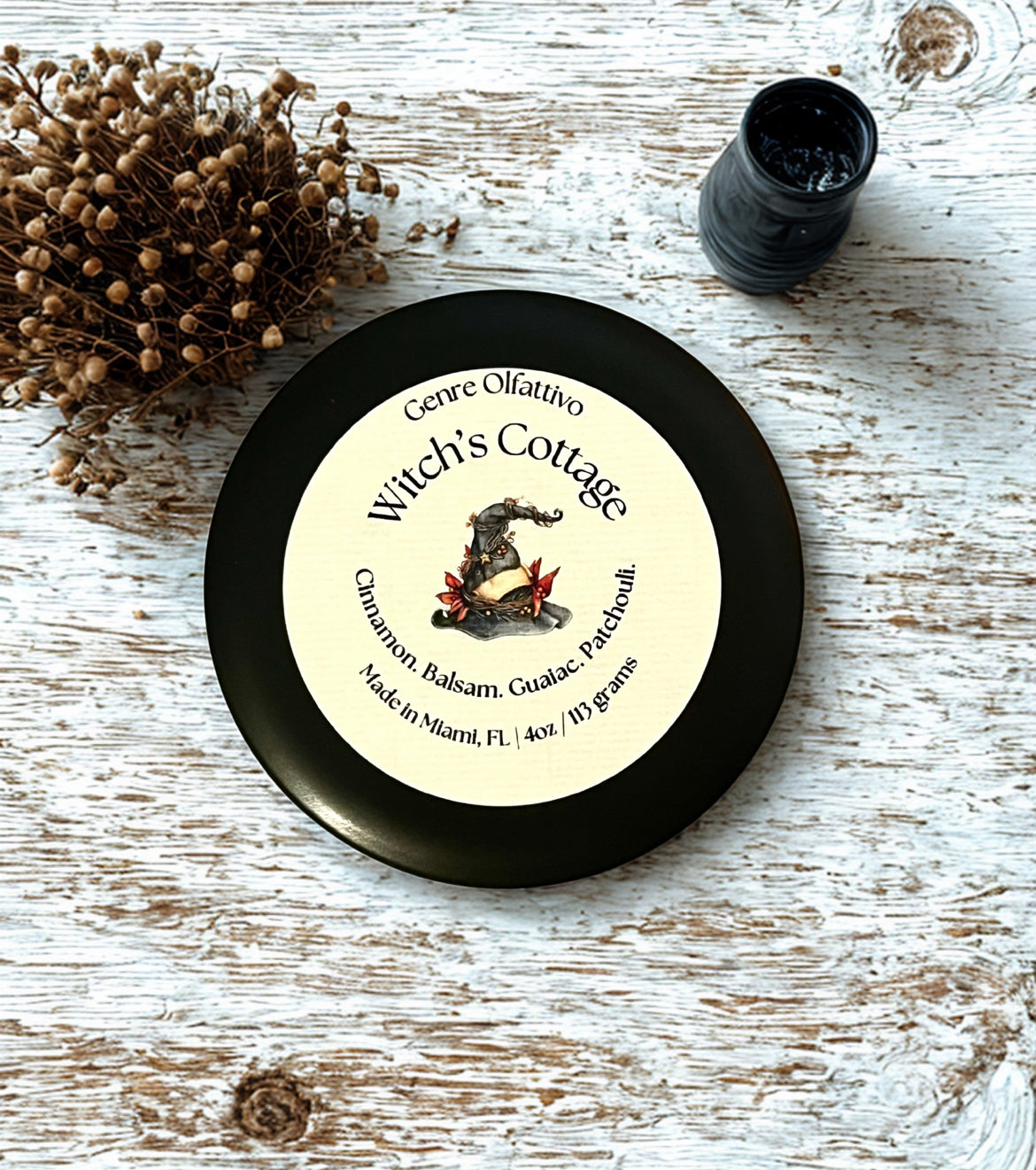 Spooky Witch Cauldrons 4oz Black Tins (Various Scent Options)