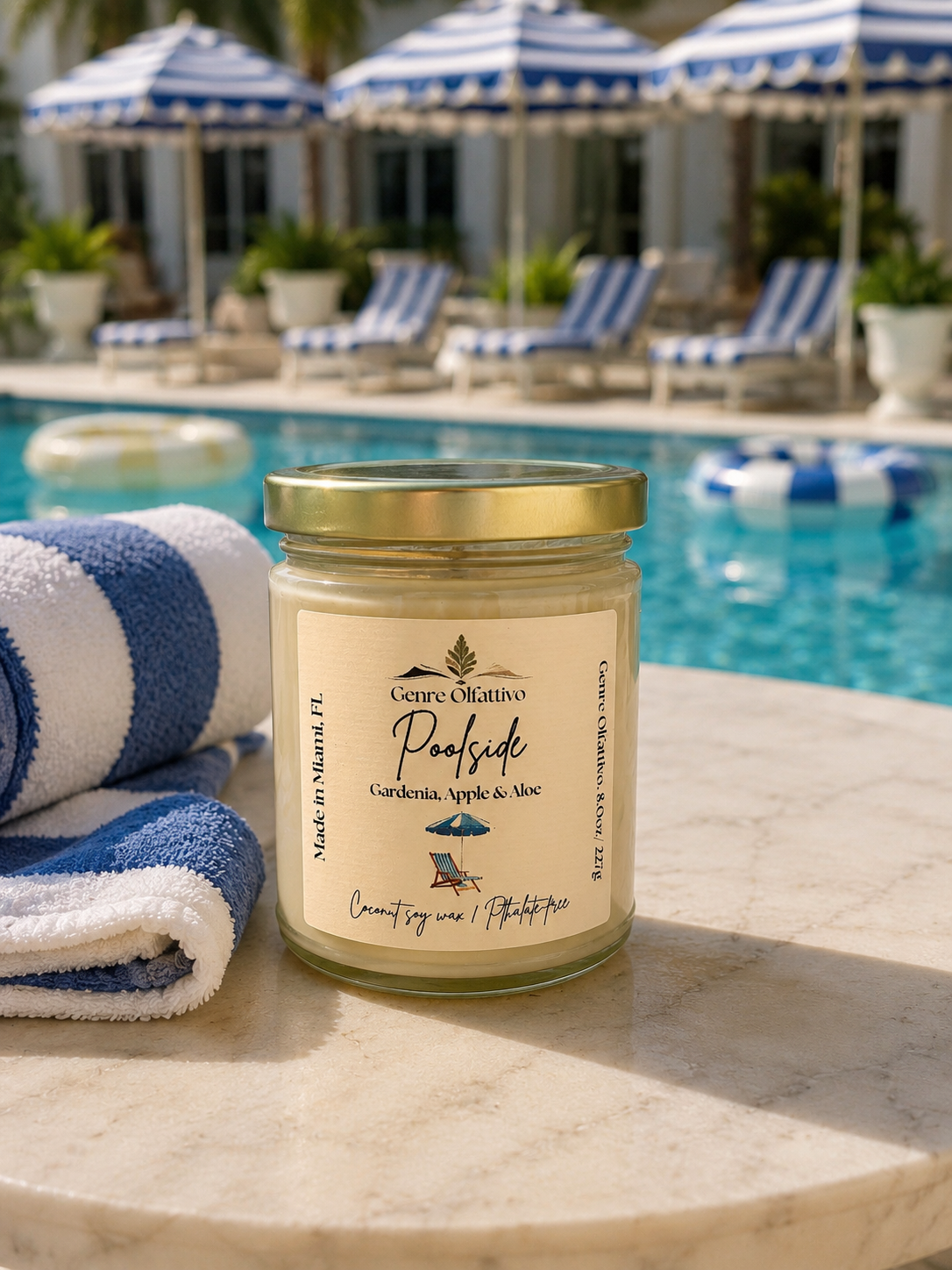 Poolside 8oz Candle