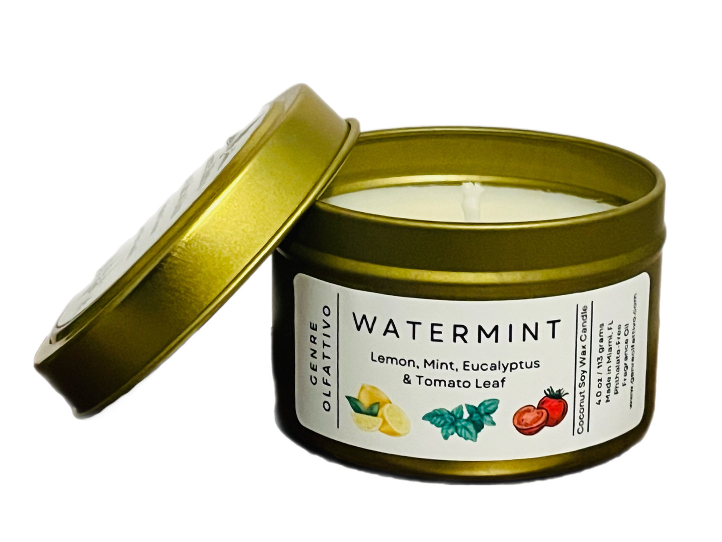Watermint Garden 4oz Travel Candle