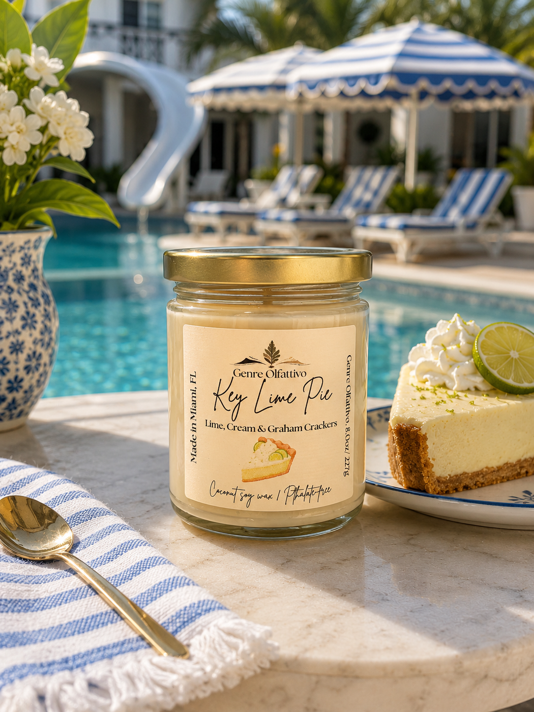 Key Lime Pie 8oz Candle
