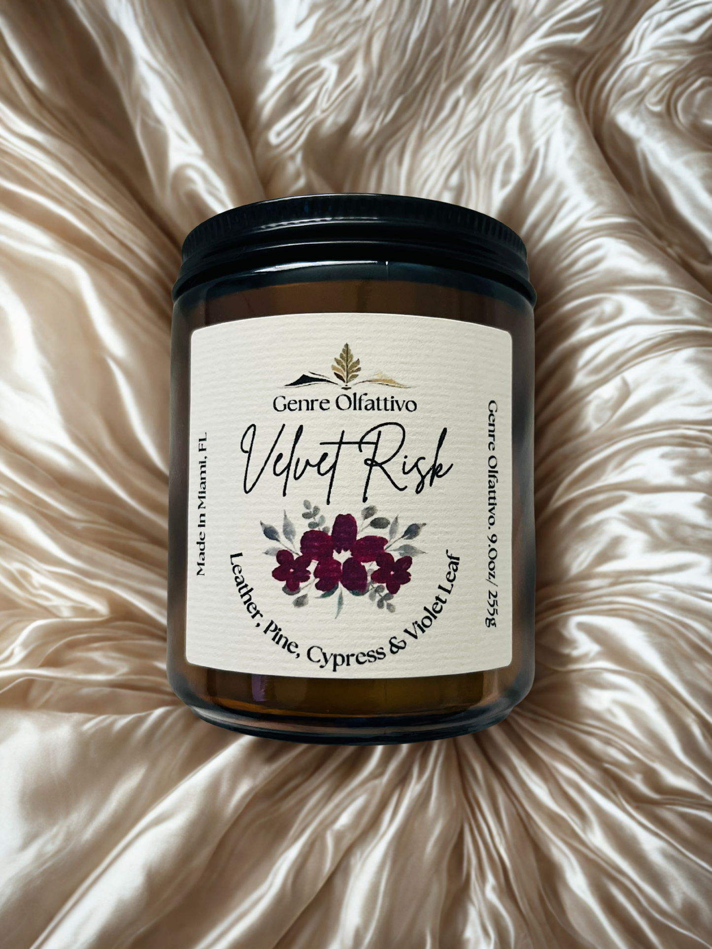Velvet Risk 9oz Amber Jar