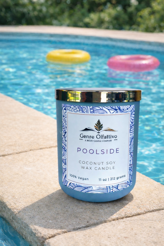 Poolside 12oz Blue Luxury Jar