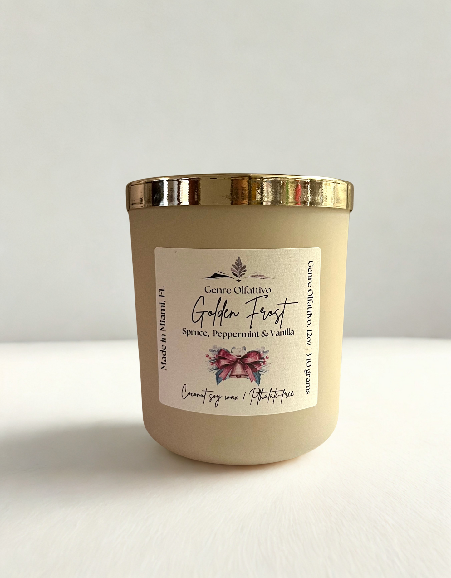 Golden Frost — 12 oz Wood Wick Candle