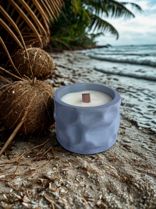 Coconut Sands Stone Candle