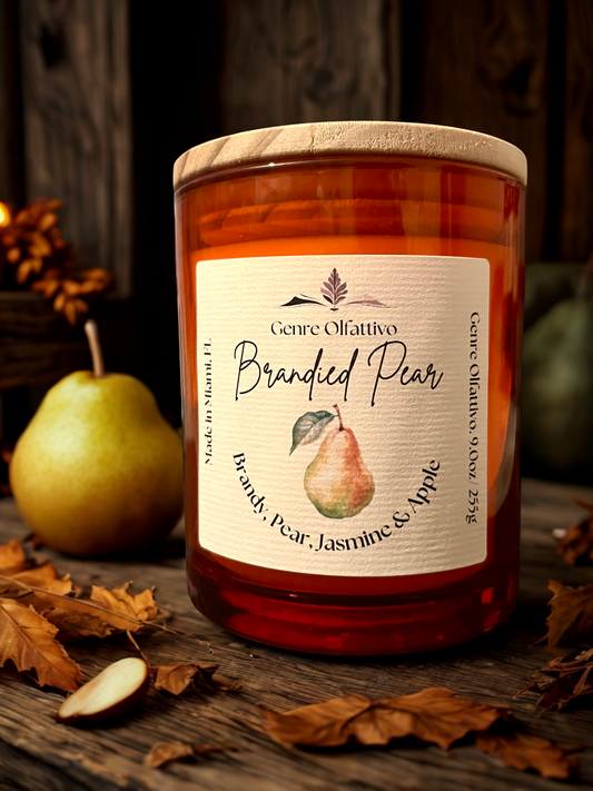 Brandied Pear: Orange 10oz Candle