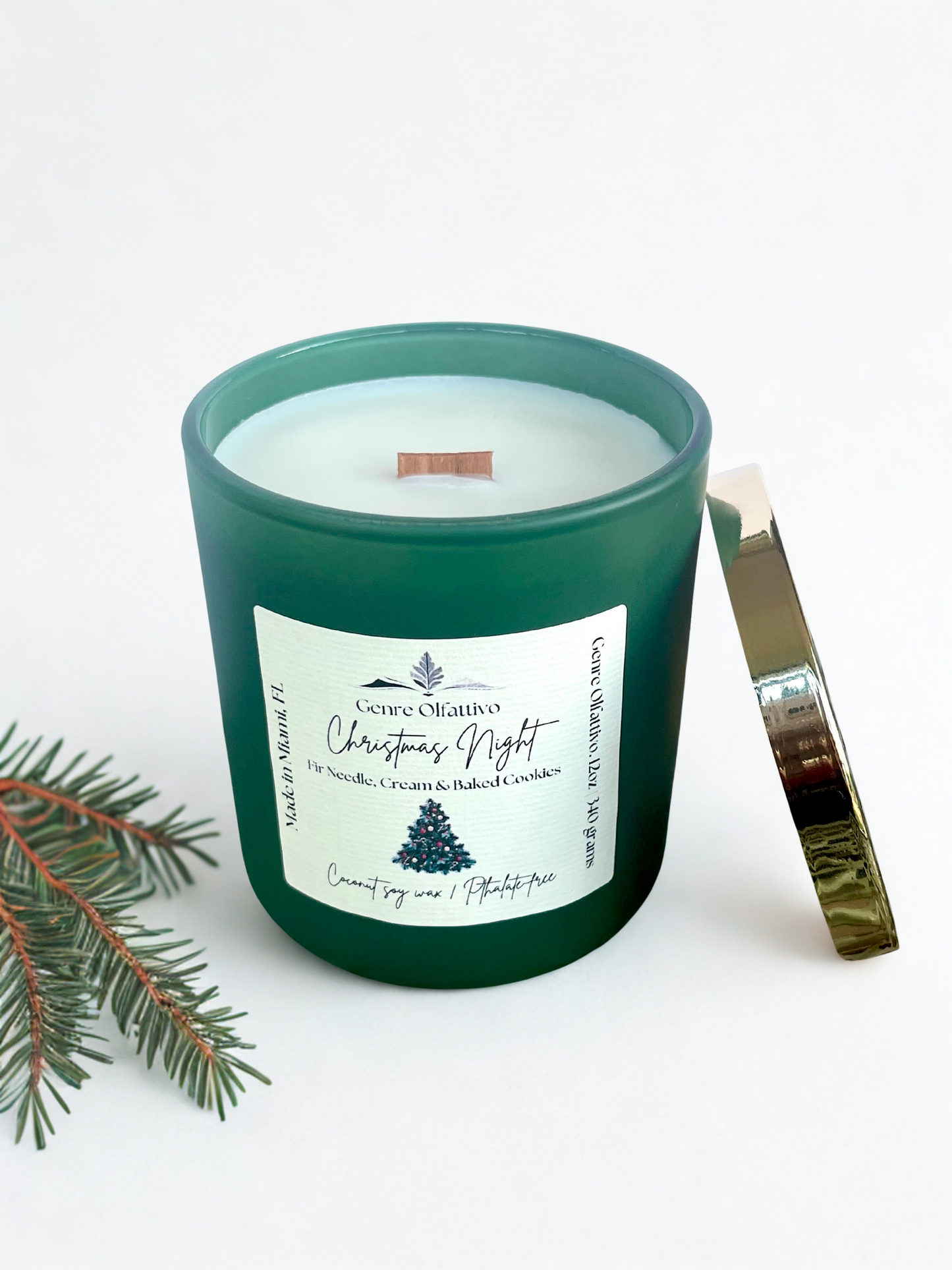 Christmas Night — 12 oz Wood Wick Candle