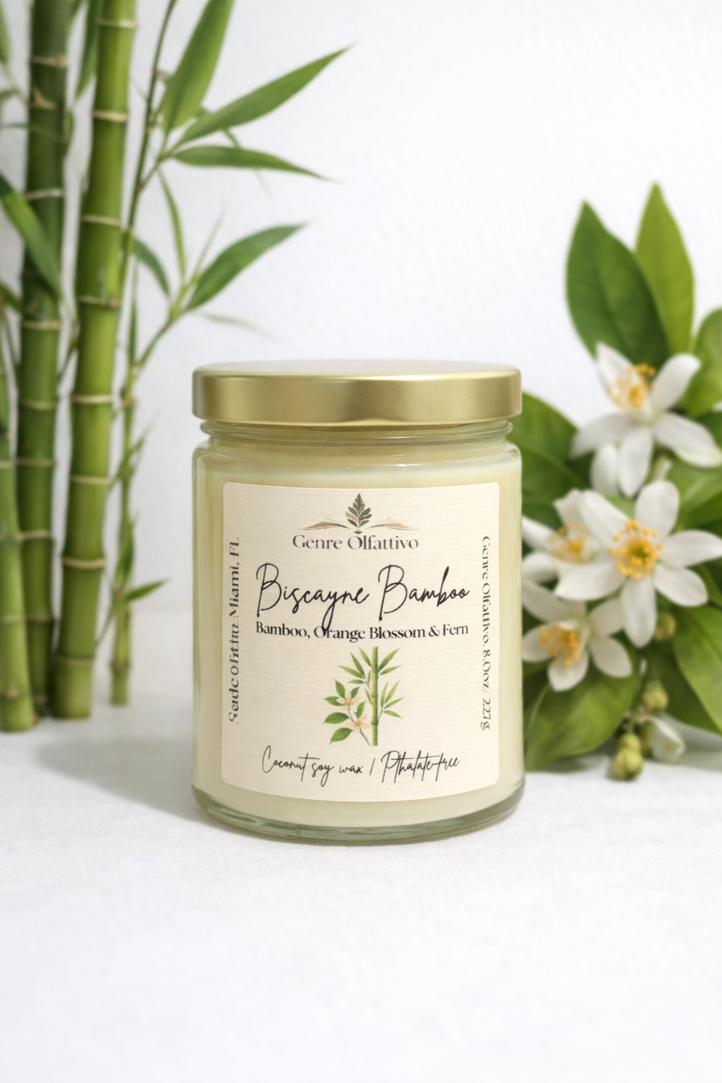 Biscayne Bamboo 8oz Clear Jar