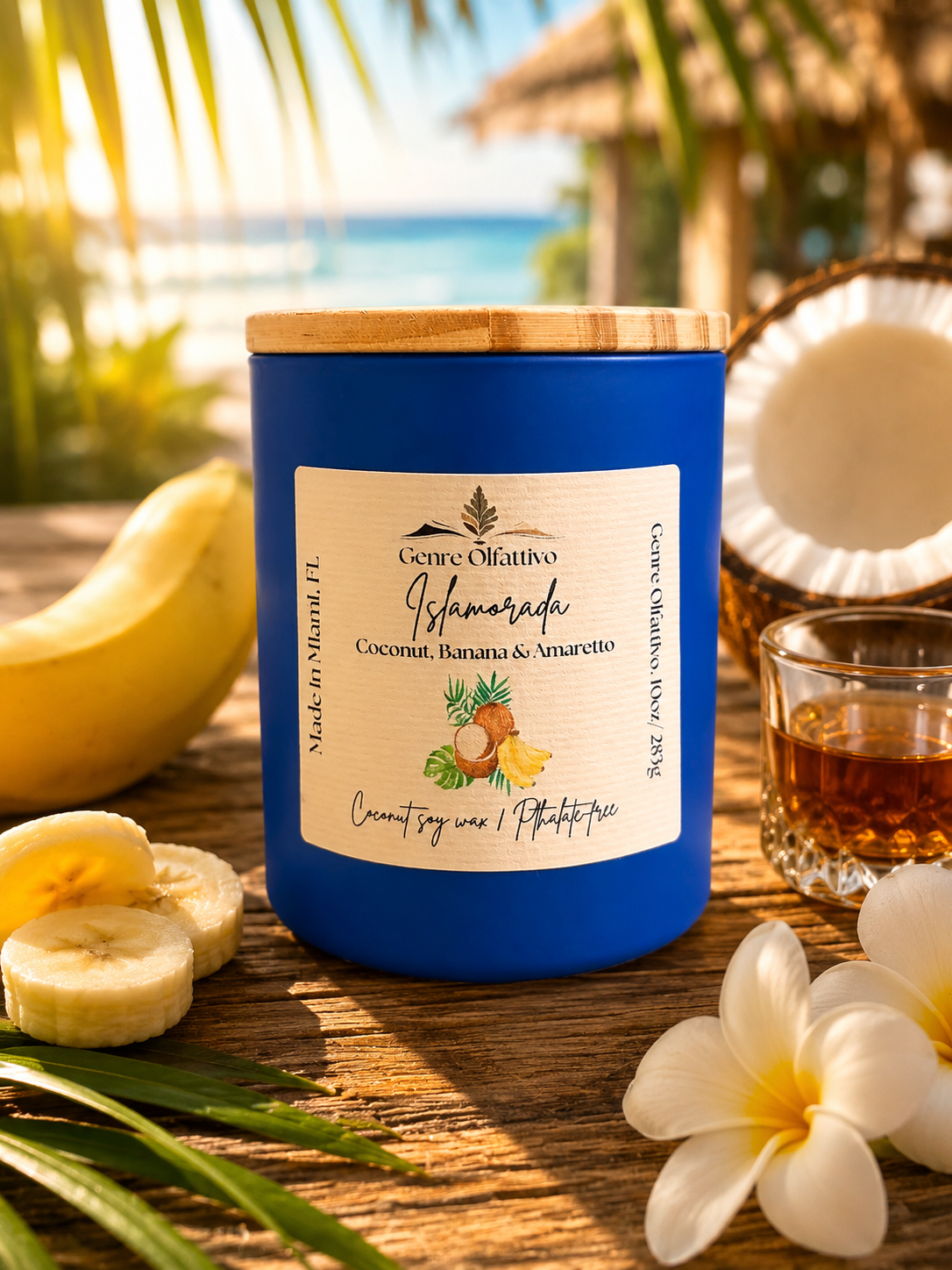 Islamorada 10oz Matte Blue Jar