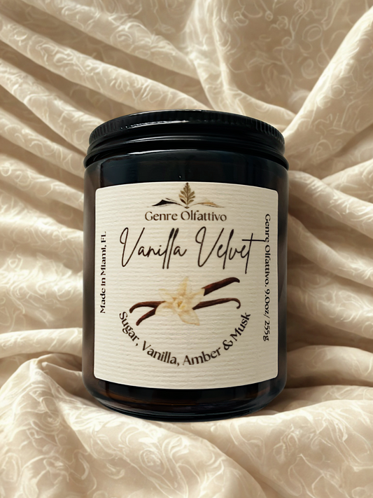Vanilla Velvet 9oz Amber Jar