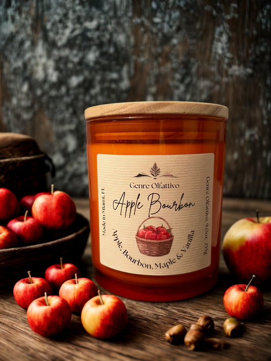 Apple Bourbon: Orange 10oz Candle