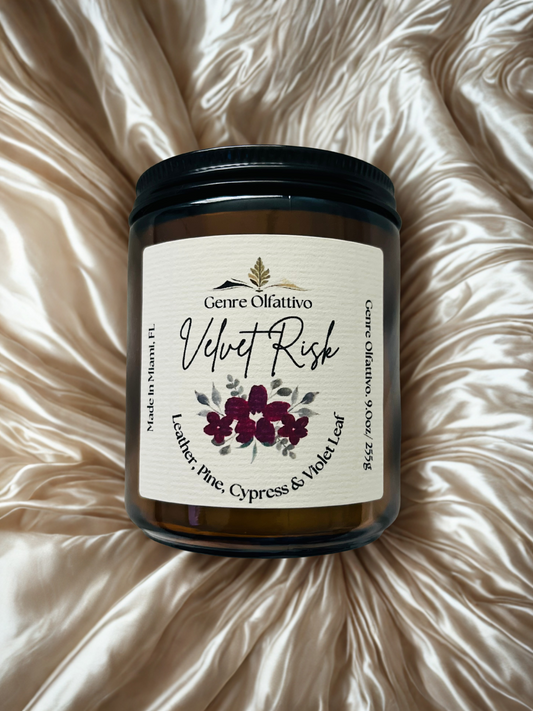 Velvet Risk 9oz Amber Jar