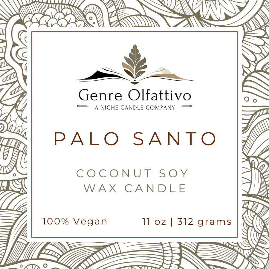 Palo Santo 14oz Clear Jar Bamboo Lid