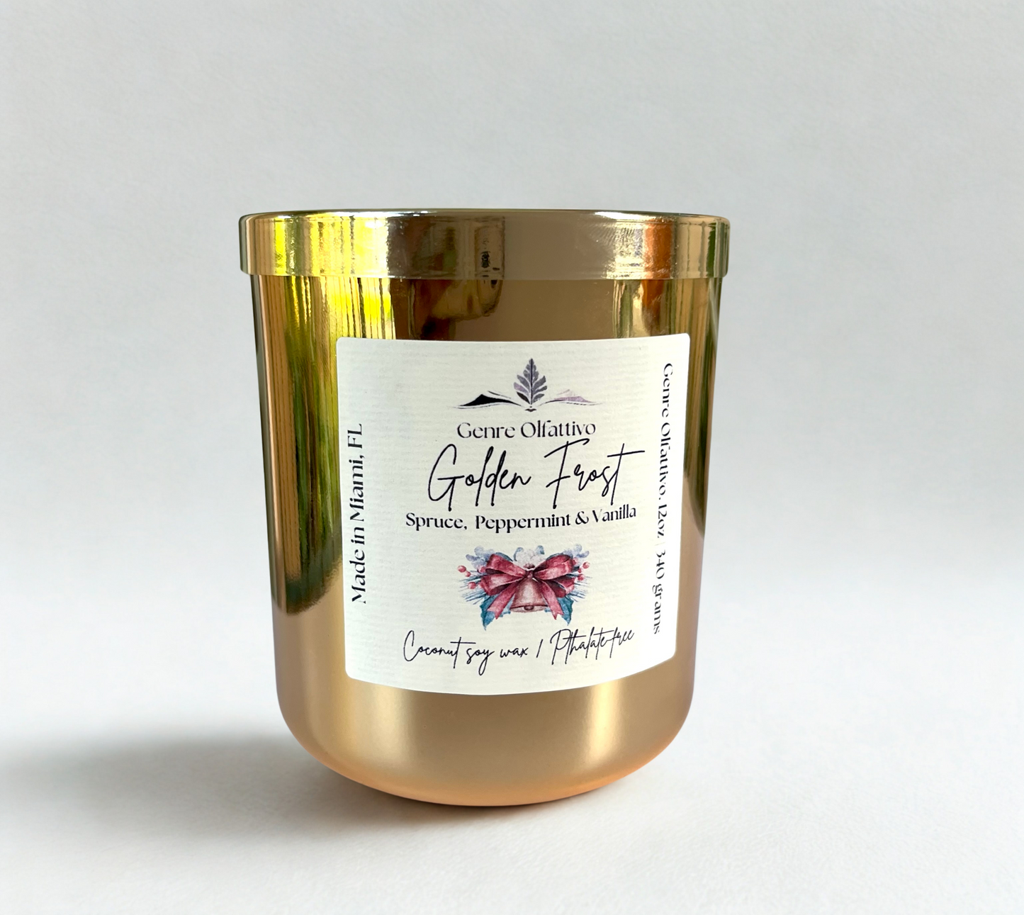 Golden Frost — 12 oz Wood Wick Candle