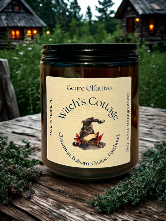 Witch’s Cottage 9oz Sage Jar: Cinammon, Guaiac, Balsam & Patchouli
