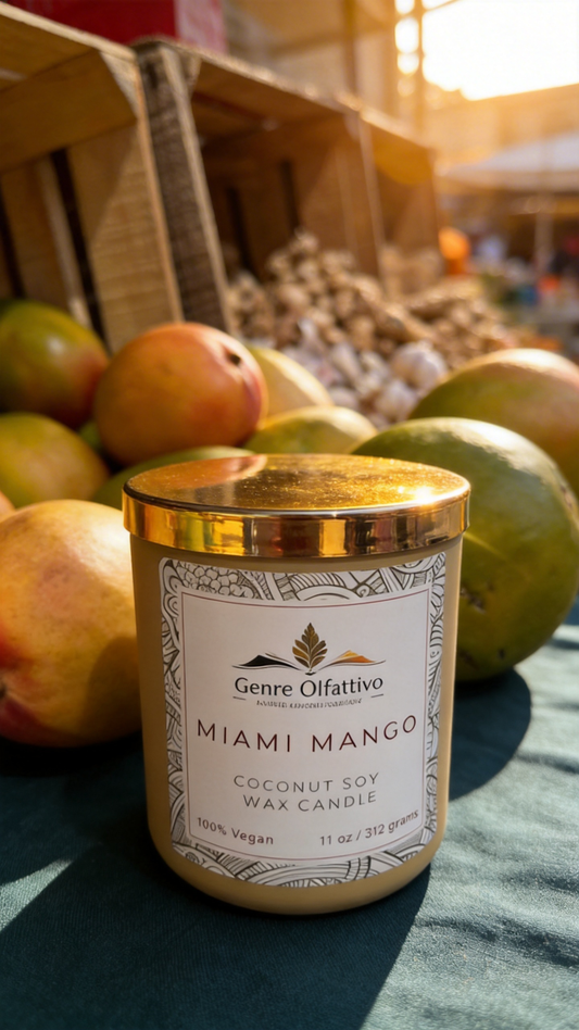 Miami Mango 12oz Luxury Yellow Jar
