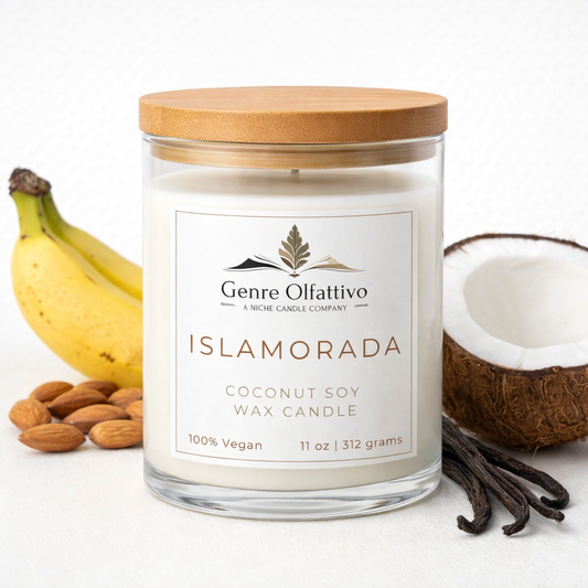 Islamorada 14oz Clear Jar Bamboo Lid