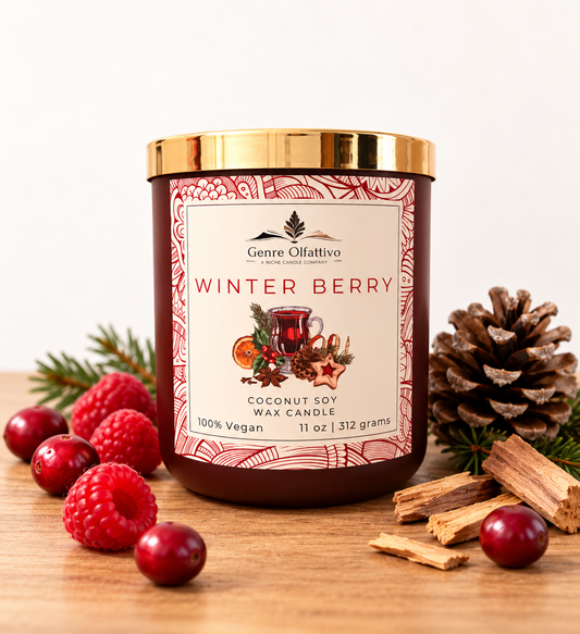 Winter Berry — 12 oz Wood Wick Candle