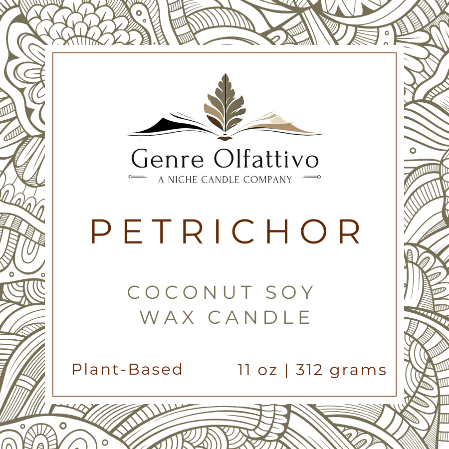Petrichor 14oz Clear Jar Bamboo Lid