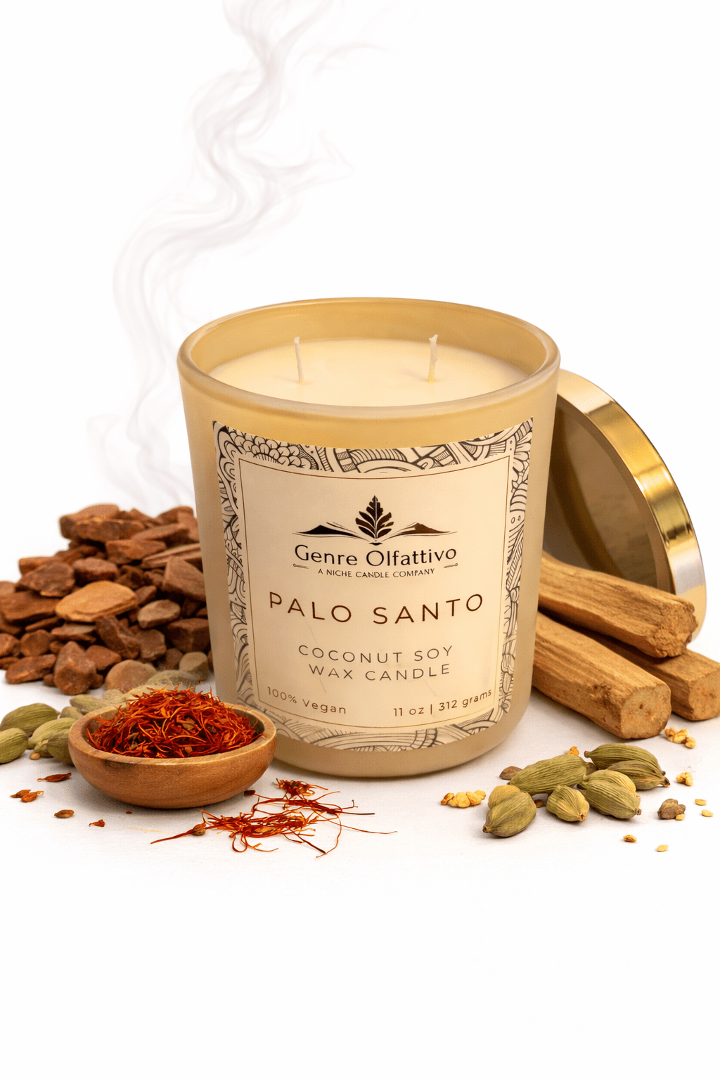 Palo Santo 12oz Luxury Sage Jar - Genre Olfattivo