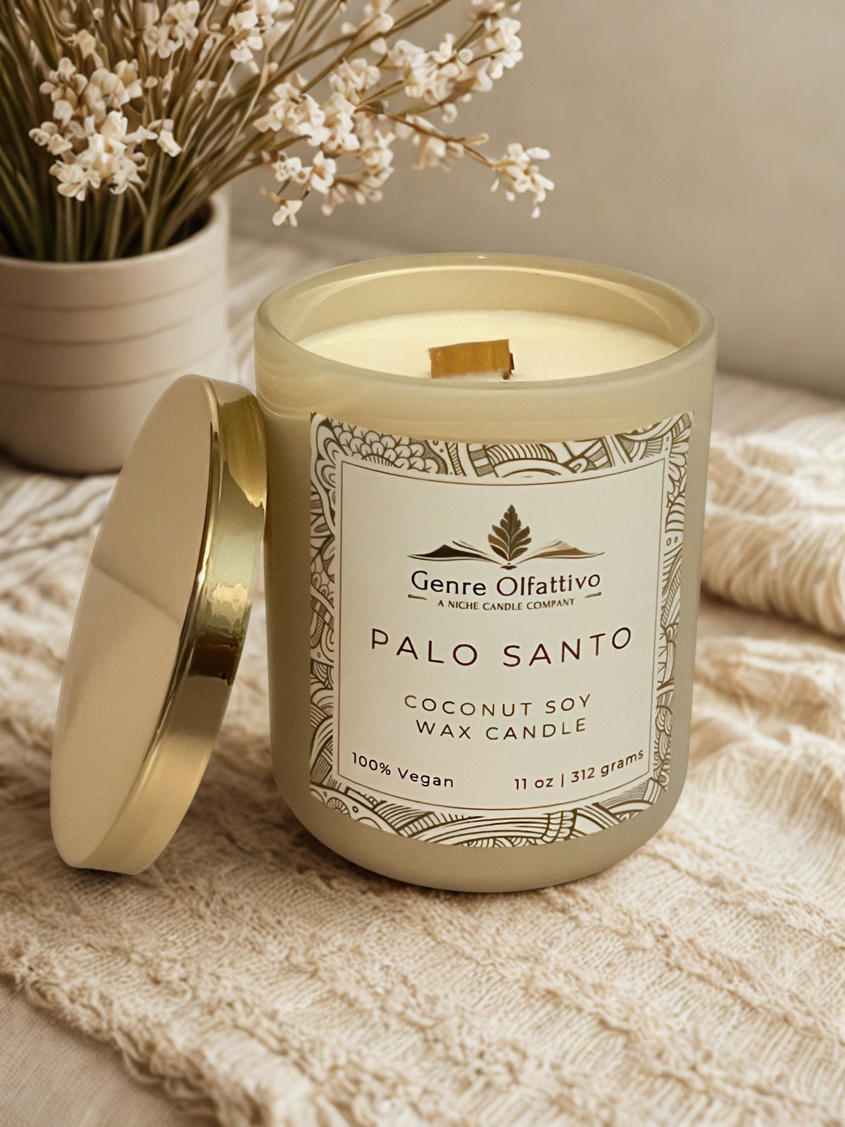 Palo Santo 12oz Luxury Sage Jar - Genre Olfattivo