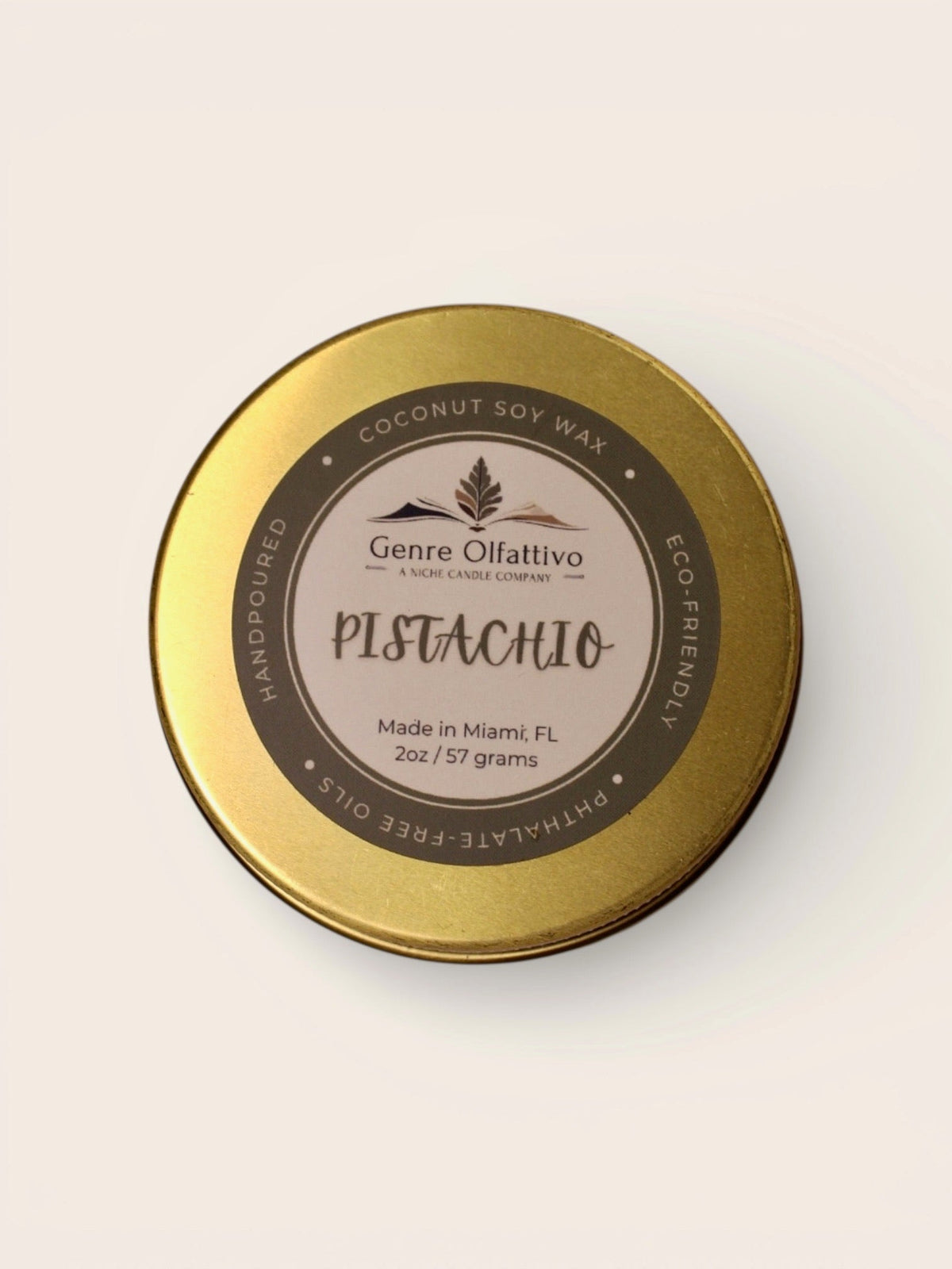 Pistachio 2oz Sample Candle - Genre Olfattivo