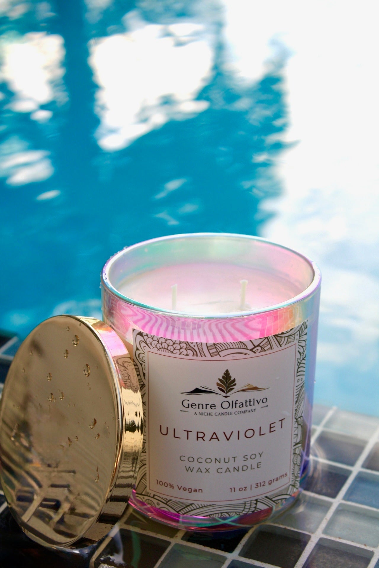 Ultraviolet 12oz Iridescent Luxury Jar - Genre Olfattivo