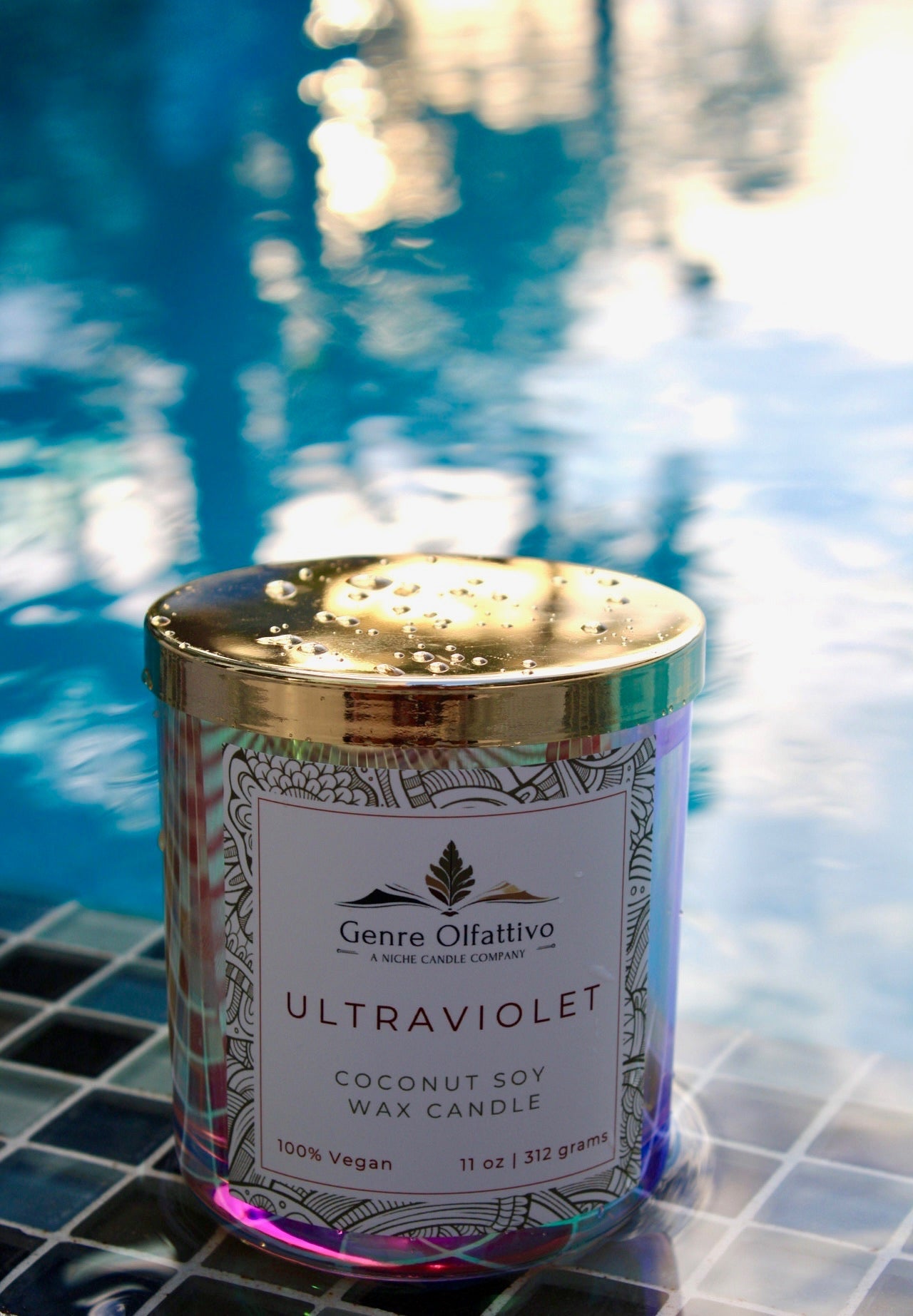 Ultraviolet 12oz Iridescent Luxury Jar - Genre Olfattivo